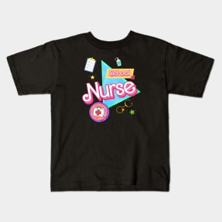 School Nurse Retro Bar Bee Edition Kids T-Shirt